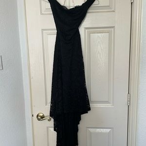 Lace off the shoulder dress